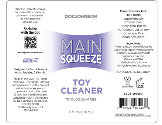 Main Squeeze - Toy Cleaner - 4 Fl. Oz..
