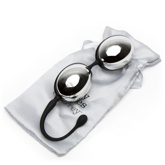 Fifty Shades of Grey Inner Goddess Silver Jiggle Balls 2.3oz