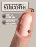 King Cock Elite 8 Inch Dual Density Silicone Cock