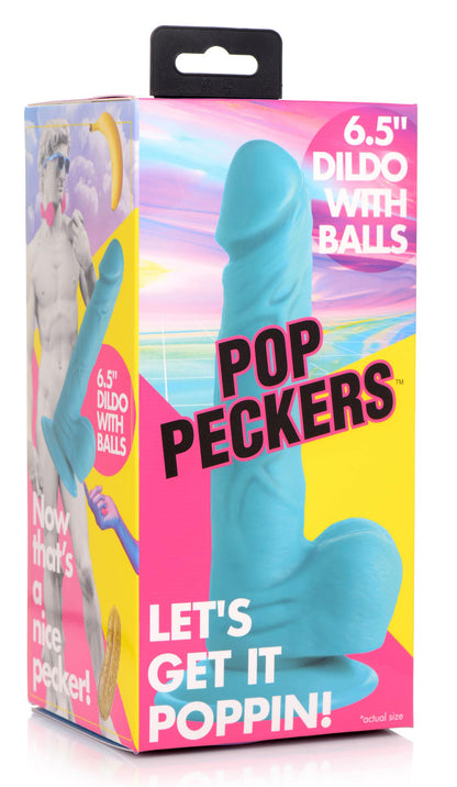 Pop Pecker Inch Dildo With Balls