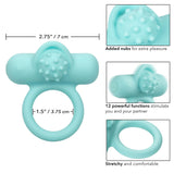 Silicone Rechargeable Nubby Lover's Delight - Blue