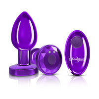 Cheeky Charms - Rechargeable Vibrating Metal Butt Plug With Remote Control