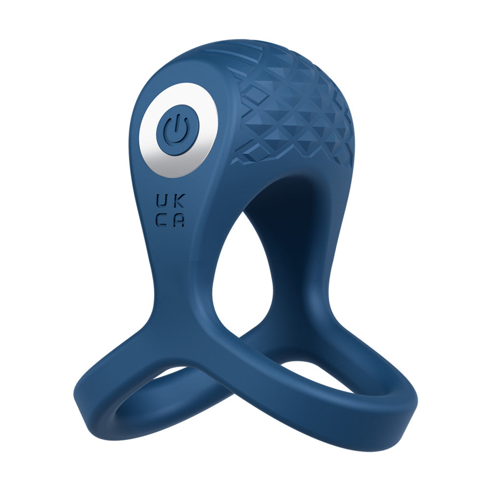 Performance Plus Dual Flex Pro vibrating ring in blue