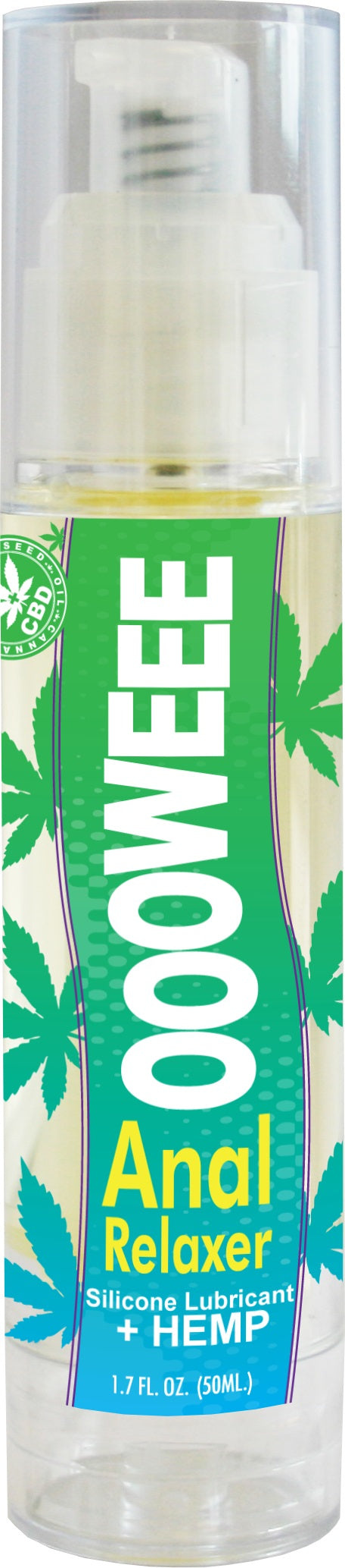 Oooweee Anal Relaxer Silicone Lubricant Plus Hemp - 1.7 Fl. Oz. - 50 ml