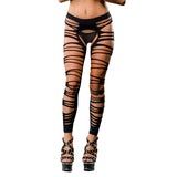 Side Straps Crotchless Leggings - One Size -