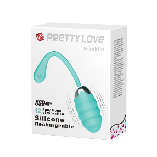 Pretty Love Franklin Rechargeable Vibrating Egg - Mint