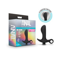 Anal Adventures - Platinum - Silicone Vibrating  Prostate Massager 01 - Black