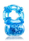 Stay Hard Reusable 5 Function Vibrating Cock Ring - Blue