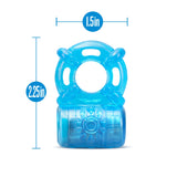 Stay Hard - Rechargeable 5 Function Cock Ring - Blue