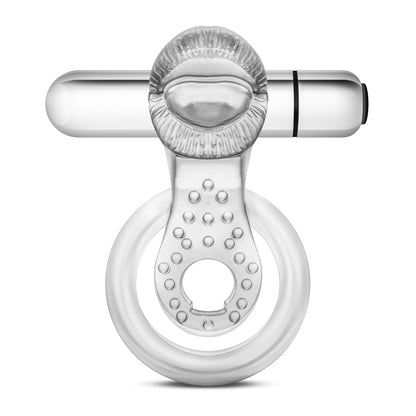 Stay Hard - 10 Function Vibrating Tongue Ring - Clear