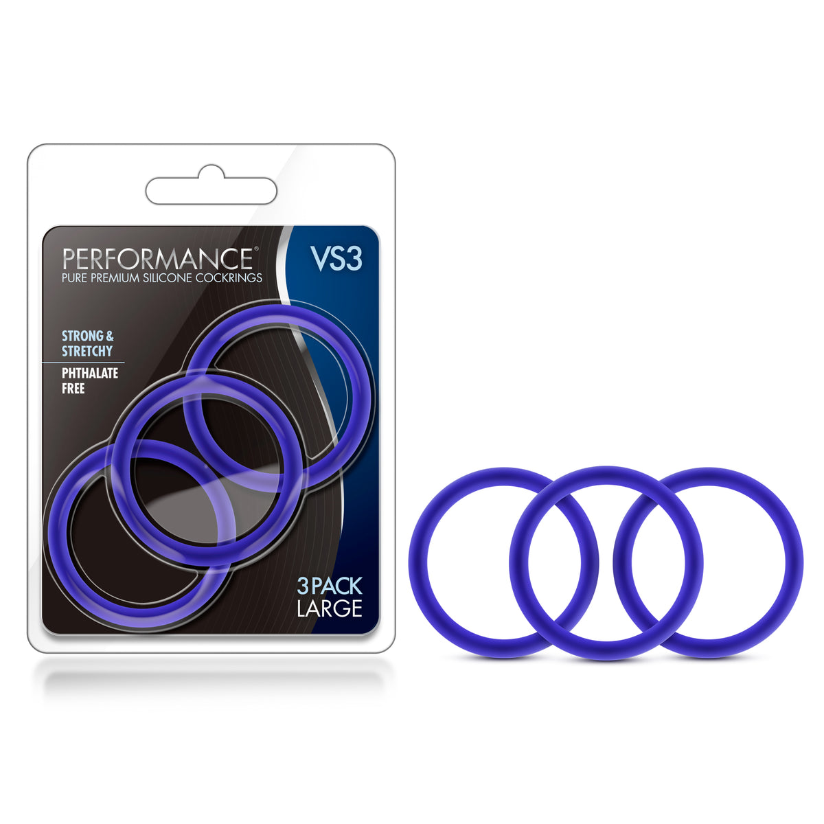 Performance - Vs3 Pure Premium Silicone Cockrings - Large