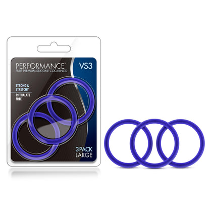 Performance - Vs3 Pure Premium Silicone Cockrings - Large