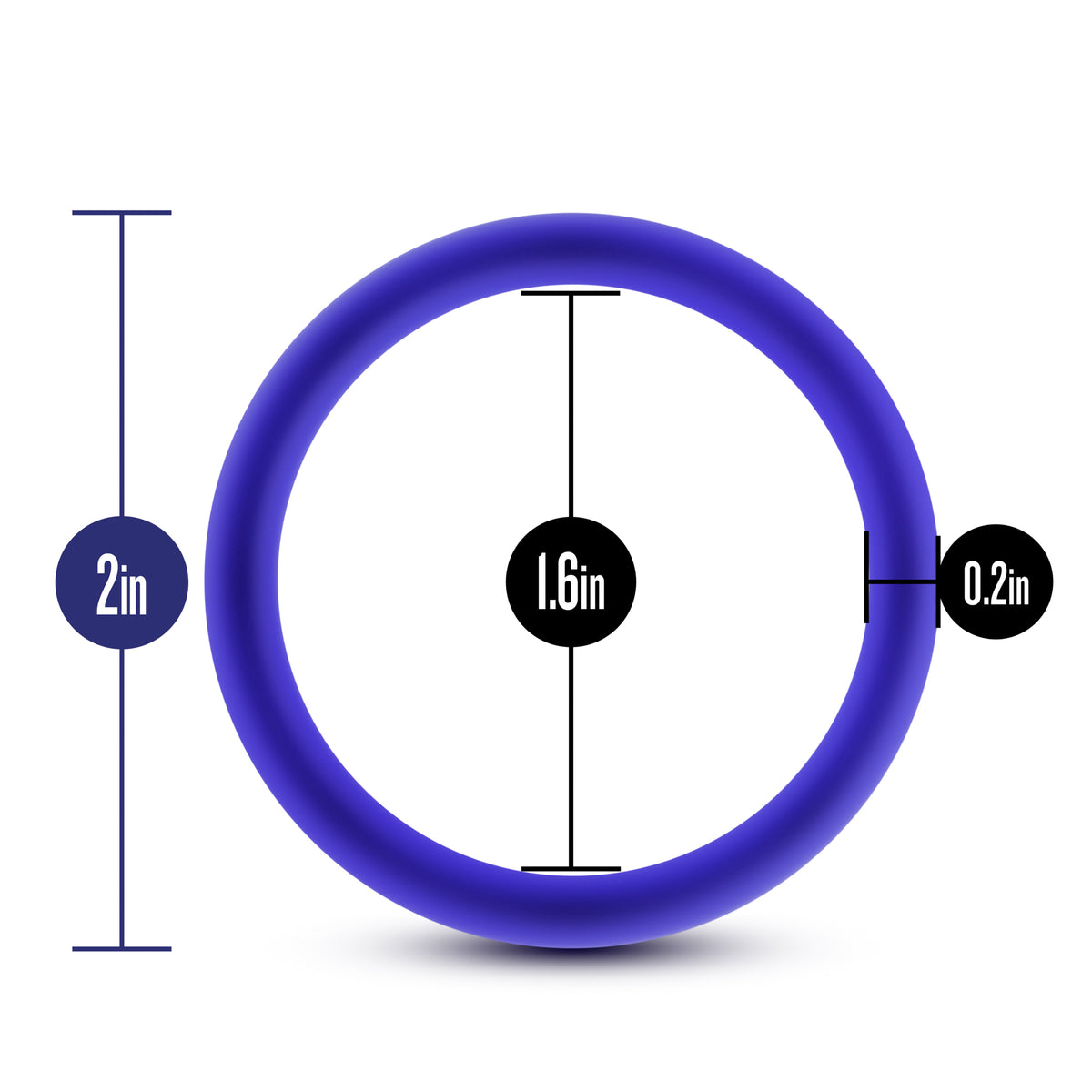 Performance - Vs3 Pure Premium Silicone Cockrings - Large