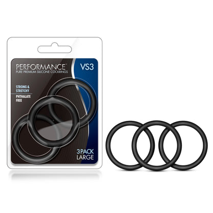 Performance - Vs3 Pure Premium Silicone Cockrings - Large