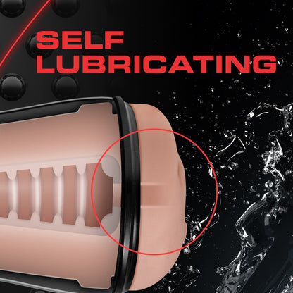 M for Men - Soft and Wet - Pussy With Pleasure Ridges and Orbs - Self Lubricating Stroker Cup - Vanilla
