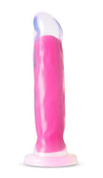 Neo Elite Glow in the Dark - Marquee - 8 Inch  Silicone Dual Density Dildo  - Neon Pink