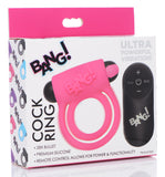 Bang - Silicone Cock Ring and Bullet With Remote Control