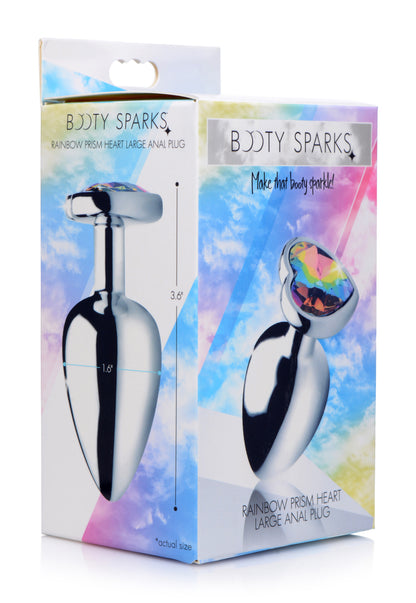 Rainbow Prism Heart Anal Plug