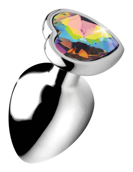 Rainbow Prism Heart Anal Plug