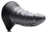 Beastly Tapered Bumpy Silicone Dildo - Silver