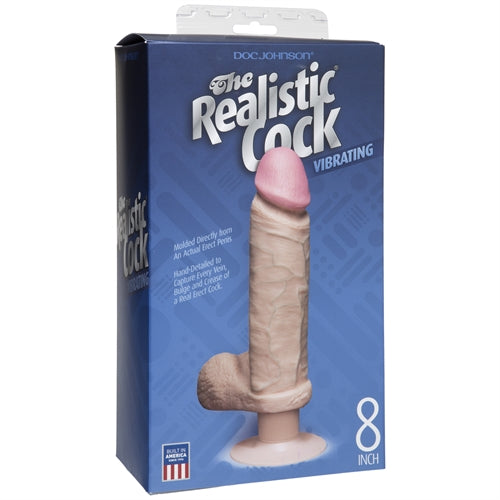 The Original Vibro Realistic Cocks - White