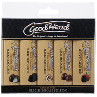 Goodhead - Slick Head Glide - Chocolate - 5 Pack - 1 Fl. Oz.