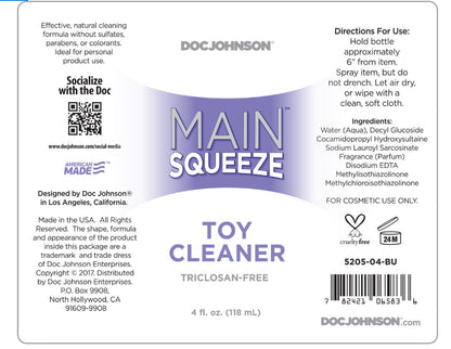 Main Squeeze - Toy Cleaner - 4 Fl. Oz..