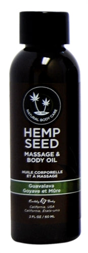 Hemp Seed Massage and Body Oil - Guavalava 2 Fl. Oz- 60ml