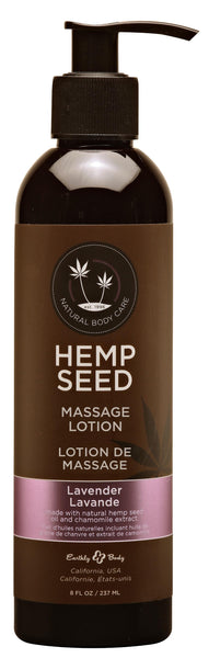 Hemp Seed Massage Lotion - Lavender - 8 Fl. Oz. - 237ml