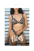 Savage Af Bralette and Cheeky Panty - Forest Camo