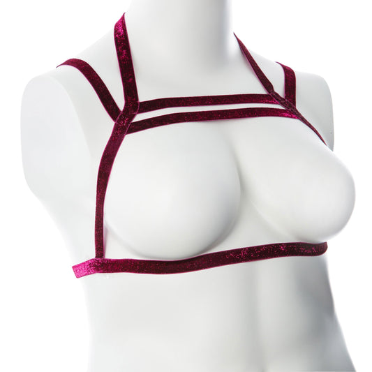 Gender Fluid Sugar Coated Harness - Raspberry