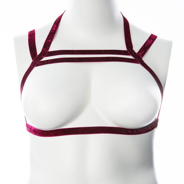 Gender Fluid Sugar Coated Harness - Raspberry