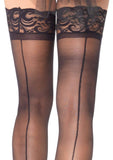 Stay Up Sheerthigh Highs - Black - One Size