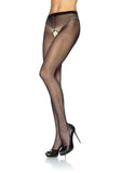 Sheer Crotchless Pantyhose - -