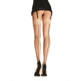 Contrast Backseam Stockings - One Size