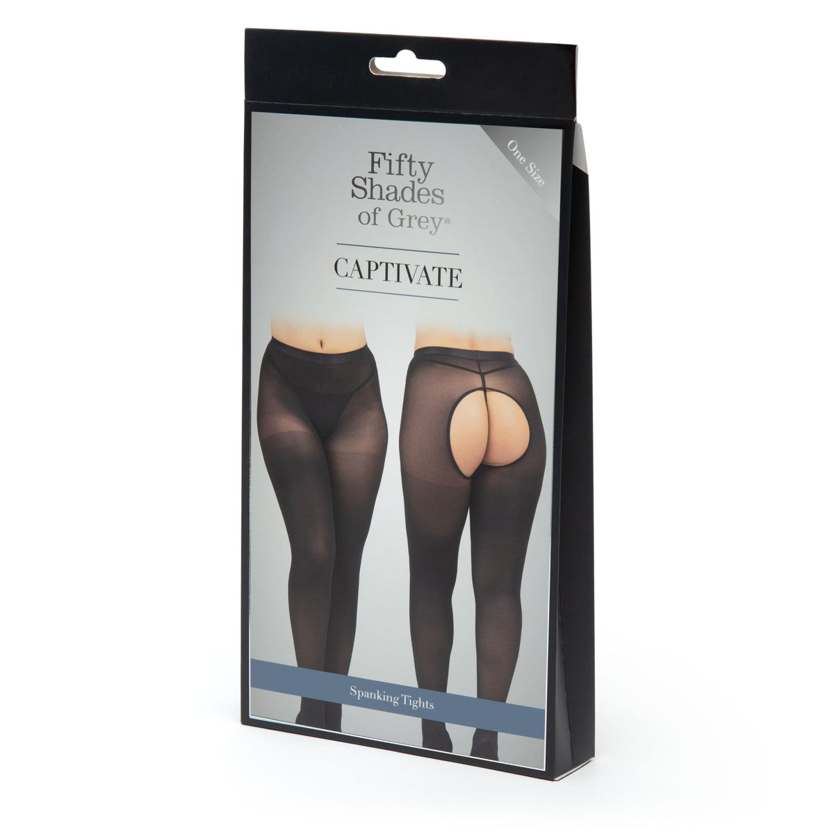 Fifty Shades of Grey Captivate Spanking Pantyhose - Black