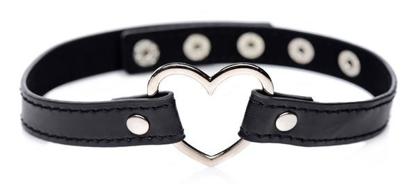 Dark Heart Chrome Heart Black Choker -