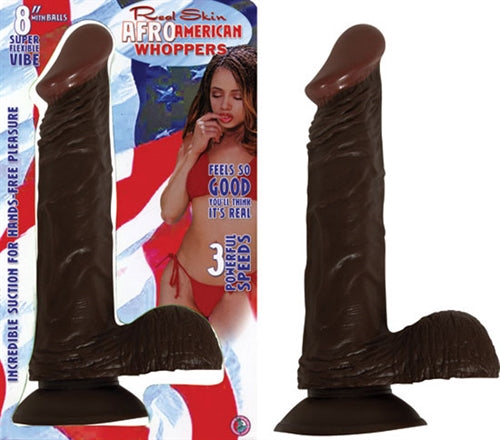 8" Vibrating Afro American-Whopper W-balls