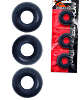 Ringer Cockring 3 Pack - Small - Night Black