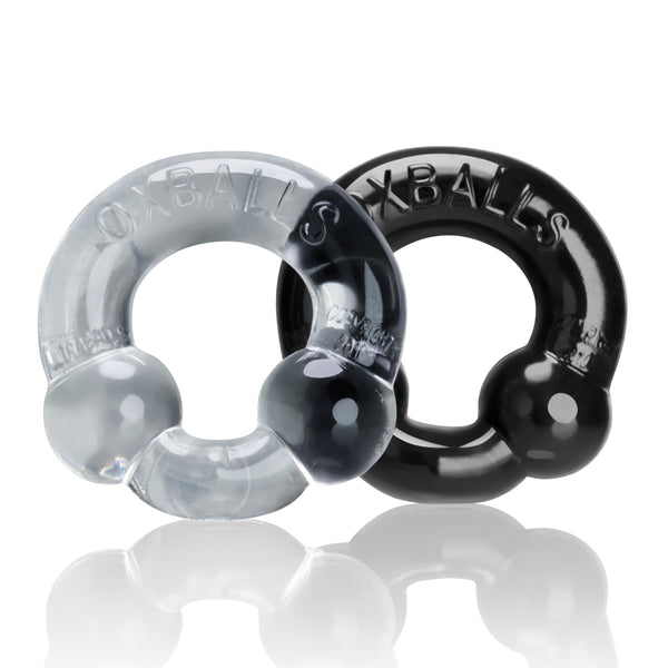 Ultraballs 2- Piece Cockring Set - Black &amp