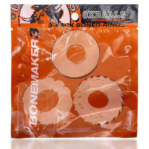 Bonemaker 3-Pack Boner Rings - Clear