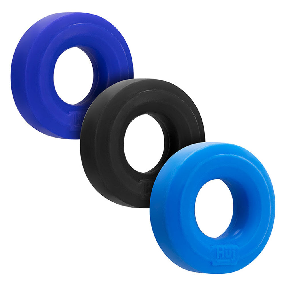 Hunkyjunk Huj3 C-Ring 3 Pk - Blue - Multi