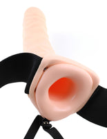 Fetish Fantasy Series 8-Inch Vibrating Hollow Strap-on