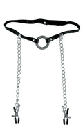 Fetish Fantasy Series O-Ring Gag & Nipple Clamps