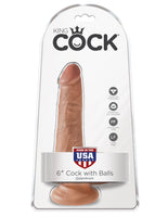 King Cock 6" Cock With Balls