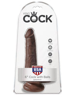 King Cock 6" Cock With Balls