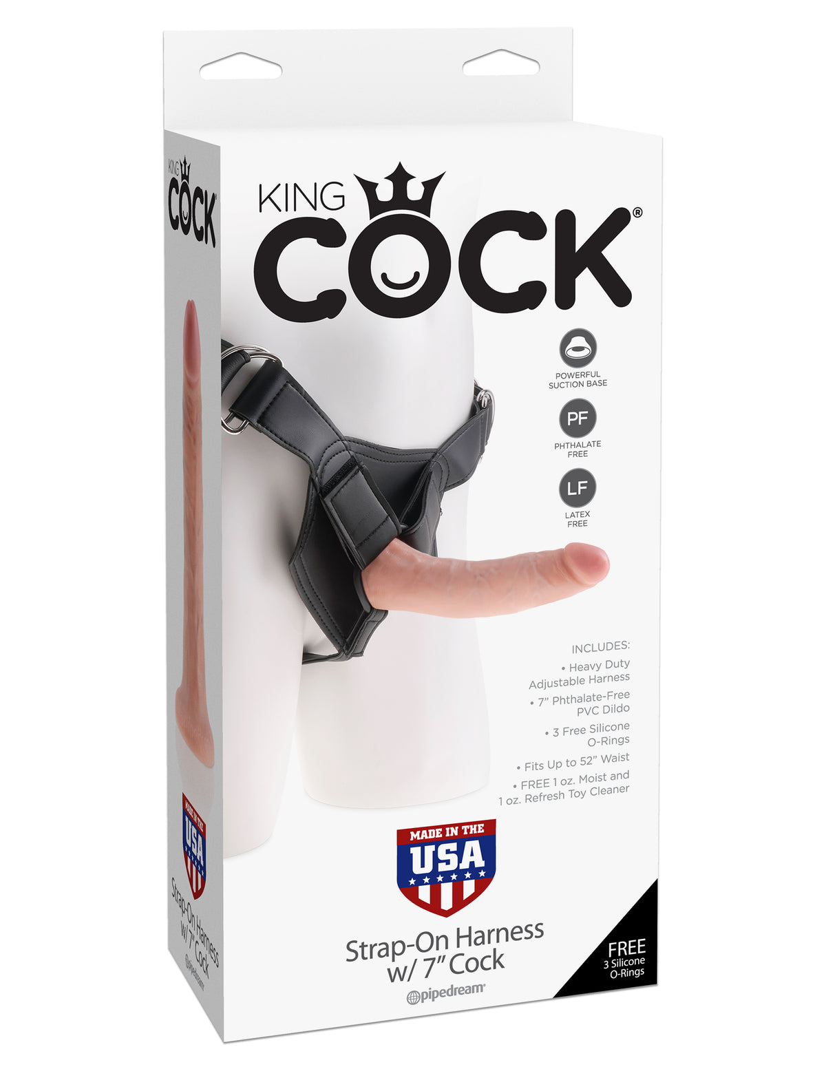 King Cock Strap on Harness With Inch Cock.