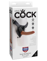 King Cock Strap-on Harness With 7" Cock - Tan