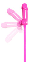 Bachelorette Party Favors Bendable Pecker Straws  - 8 Count