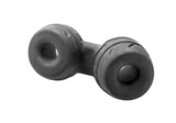 Silaskin Cock & Ball Ring and Stretcher - Black